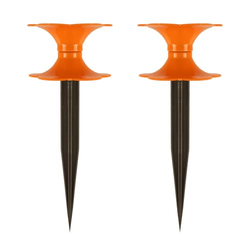 10 Inch Garden Hose Guide Heavy Duty Hose Guide Spike Hose Guide Stake For Garden Decorative, Lawn & Patio, Plant & Flower Bed Protection 2 Pack