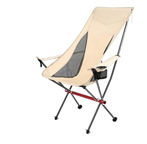 IRYZE Outdoor Chair Folding Camping Chair Outdoor Camping High Back Chair Portable Ultralight Seat Collapsible Backpacking Chair with Soft Armrests for Hiking Camping Chair Foldable Chair (Color : C) - color: C