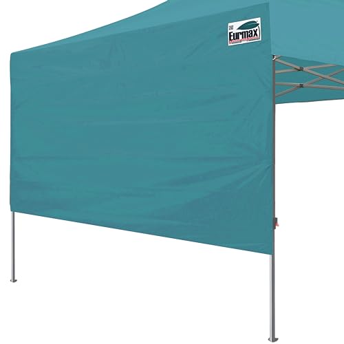 Eurmax USA 10x4.8 Pop Up Canopy SunWall-UV Protection for Tents,Blocks Sunlight&Wind,Water Resistant Side Wall Only,Easy Hook & Loop Installation,Fit for 10FT Straight Leg Shelters&Gazebo,Turquoise - color: turquoise, size: 10x4.8