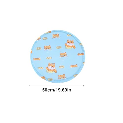Widely Use Cooling Dog Bed - Soft Gel Non-Slip Pad, Foldable Reusable Mat, Pressure Activated Sheet | for Car Trip Park Beach Picnic Balcony Lawn Travel Summer Heat Relief - color: Blue