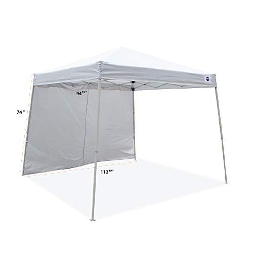 Impact Canopy 283010001 Slant Leg Canopy, White-One Sidewall - color: White, style: One Sidewall