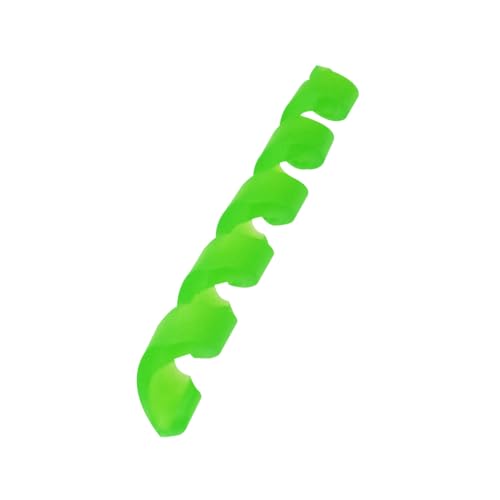 10 Pcs Each 5 Colors Wrap Spiral Bicycle Cable Sleeve Rubber Housing Protector Frame Guard for MTB Bike Shift Brake Line Pipe Anti-Friction Black Red White Green Transparent - color: Green