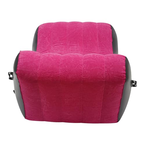 Chaise Lounger Inflatable Sofa Air Chair with Automatic Air Pump Portable Leisure S-Shaped Lounger for Indoor Living Room Bedroom, Outdoor Folding Blow Up Bed Backyard Garden Beach