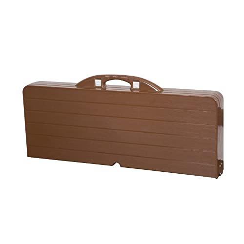 Stansport Picnic Table and Umbrella Combo - Brown
