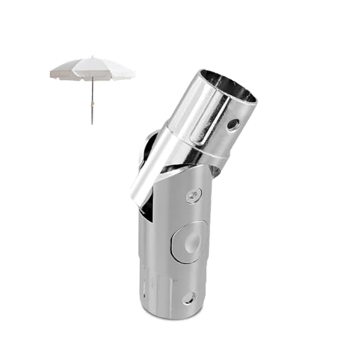 Patio Umbrella Replacement Parts, Outdoor Umbrella Pole Replacement, Push-Button Tilt Adjustment Metal Parasol Mounting Bracket Accessories (1.41 Inch)