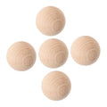 5pcs Unfinished Solid Wood Croquet Balls for Lawn Games Balls for Crafting Painting and Outdoor Fun Backyard and Bocce Activities