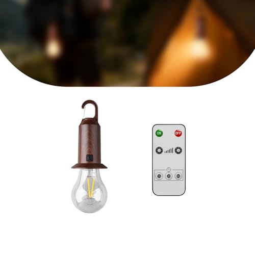 Solar Camping Lights USB Rechargeable Tent Hanging Light Bulb,Portable Outdoor Vintage LED Camping Light,Pendant Emergency Lighting Lantern for Hiking,Backpacking,Fishing,Emergency Outage(Spherical) - size: Spherical