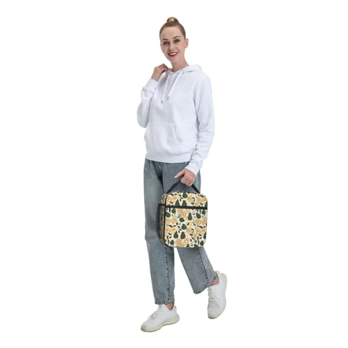 Avocado Lunch Box for Women Kids Girls Men Insulated Lunch Bag Lunchbox Adults Lunch Tote Bags Reusable Cooler for Work Office School Picnic Travel - color: Avocado01