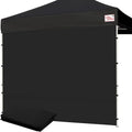 Tradesparker 10x10 Pop Up Canopy Wall with Zipper, 86 inch Height Instant Canopy SunWall Tent Sidewalls for 10x10 Pop Up Tent,1 Pack Sidewall Only,Black - color: Black, size: 10FT*1