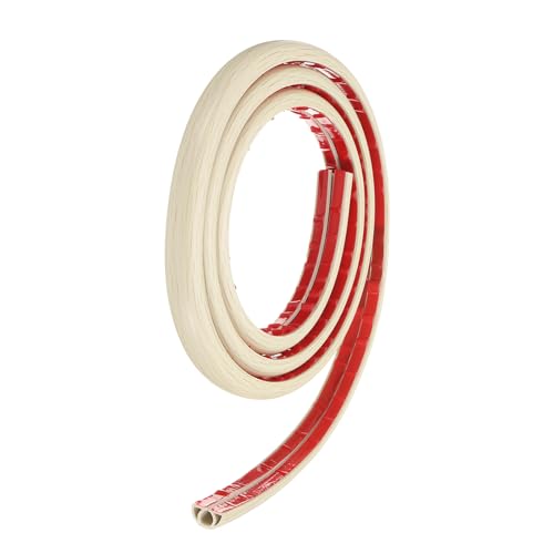 HARFINGTON 6ft Cord Cover Floor W0.3 x H0.3 Inner Channel PVC Hide Extension Cable Floor Wire Hider Wire Covers Protector for Prevent Cable Trips Cables Management, Wood Beige - color: Wood Beige, size: W0.3"xH0.3"x6ft