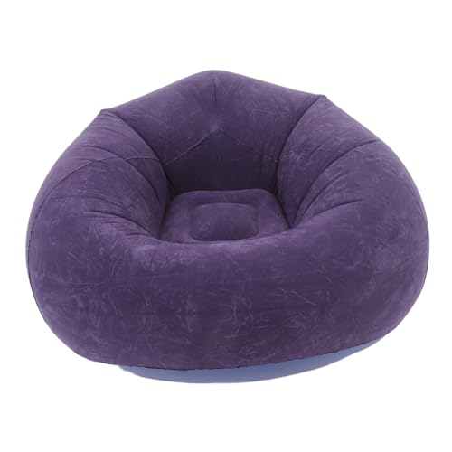 Cabilock Inflatable Bean Bag Chair with Flocked Material Portable Lazy Sofa for Indoor and Outdoor Use for Living Room Bedroom Camping and Relaxation Includes Pump and Storage Convenience