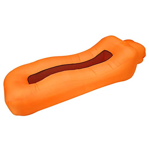 Inflatable Lounger, Ultralight Portable Ergonomic Beach Bed Air Sofa Couch Waterproof Anti-Air Leaking for Indoor Outdoor Hiking Camping Traveling, No Pump Required (Color D) - color: Color D