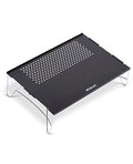 WildCall Ultralight Backpacking Table, Mini Folding Camping Table with Carry Bag, Compact Portable Aluminum Table for Hiking, Backpacking, Cooking, Beach, Travel Gear - color: Gunmetal