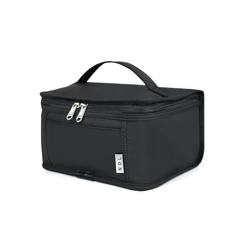 NOL Mini Insulated Lunch Bag for Women Men Kids | Small Leakproof Reusable Lunch Tote | Fits 6 Cans 330ml | Thermal Cooler for Work School Picnic Camping, Black - color: Black, size: Medium(5 Liters)