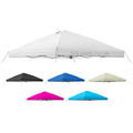 10x10 Canopy Replacement Top Cover with Air Vent, 210D Silver Coated Waterproof Polyester, Pop Up Tent Cover for Straight Leg Canopy Frame, Canopy Top Only - color: Silver-coated White