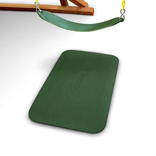 Gorilla Playsets 09-0012-PAIR-G Protective Rubber Mat For Swing Set of 2 Mats, Green - color: Green