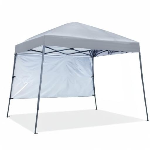 ABCCANOPY Stable Pop Up Beach Tent with Backpack Bag, 10 x 10 ft Base / 8 x 8 ft Top, Gray… - color: Gray, size: 10x10