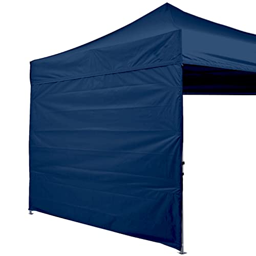 ABCCANOPY Instant Canopy SunWall 10x10 FT, 1 Pack Sidewall Only, No Frame or Top, Navy Blue - color: Navy Blue, size: 10x10
