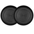 2Pcs Wheat Straw Plates, Unbreakable Dinner Plates, Reusable Plate Dishwasher & Microwave Safe Black - color: Black