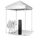 Outvita 5x5 Pop Up Canopy Tent, Ez Up Outdoor Canopy Tent Instant Shelter with Carry Bag Straight Legs Patio Balcony Porch Backyard Garden - style: 5x5-white