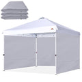 SCOCANOPY SideWall for 12x12ft Canopy Frame, 3 Pack SunWalls Only,Grey - color: Light Grey, size: 12X12