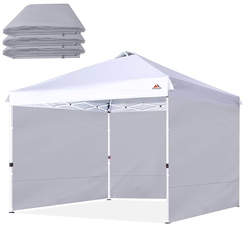 SCOCANOPY SideWall for 12x12ft Canopy Frame, 3 Pack SunWalls Only,Grey - color: Light Grey, size: 12X12