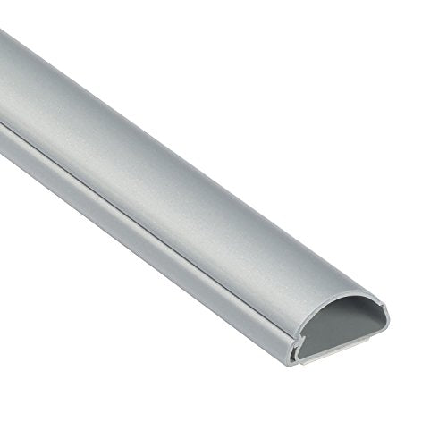 D-Line Cord Cover, Decorative Wall Cord Hider, Paintable Cable Concealer, Cable Raceway, Wire Cover, Wall Mounted TV Wire Hider, Electrical Cable Management - 1.18in W x 0.59in H x 39in Length - Gray - color: Gray, size: 1.18x0.59in - 1x 39in