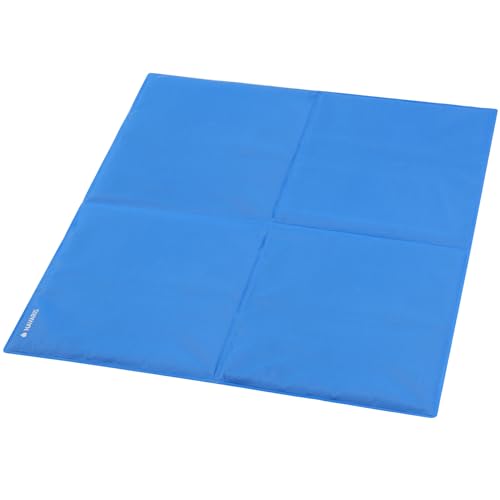 Navaris Gel Pet Cooling Mat with Durable Textiline Cover - Cool Pad for Dog or Cat - Cooler Bed Mats for Dogs or Cats - 31.89 x 37.80 x 0.20 (81 x 96 x 0.5 cm) - size: 81 x 96 cm