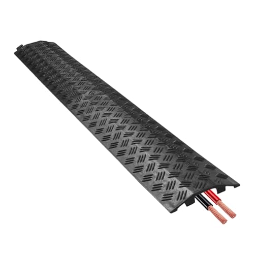 Driveway Hose Protector - Cable Ramp Cover | Sturdy Power Line & Hose Guard for Driveway, Garage, Garden, Asphalt, Sidewalk, and Walkway Protection Indoor Outdoor Use