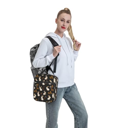 Bunny Lunch Box for Women Kids Girls Men Insulated Lunch Bag Lunchbox Adults Lunch Tote Bags Reusable Cooler for Work Office School Picnic Travel - color: Bunny01