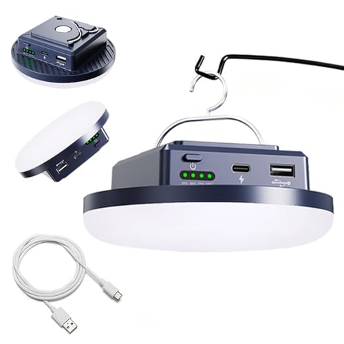 Camping Lights Tent Light 4500 Lumens 45W Rechargeable LED Lantern Magnetic Hanging, Portable USB Outdoor Canopy, Emergency Lights for Home, Lanterns for Power Outages, Ice Shanty Lights-10000mAh - size: 10000 mAh
