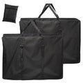 Extra Large Outside Folding Chair Storage Bag with Zipper and Handles, 600D Folding Chair Carry Bag for Zero Gravity Chair Cover, Portable Folding Lounge Chair Carrying Bags, 43" L x 11" W x 29" H - color: Black - 2 Pack
