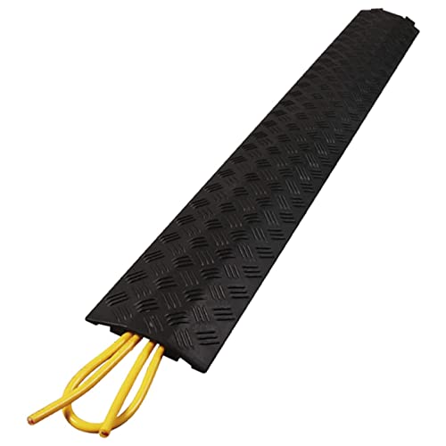 Cable Ramp Protective Cover,Cable Cover,Indoor Cable Protector Floor Cord Cover Cord Protector Single Channel Hose and Cord Protection for Outdoor and Indoor Use,100x13x2 cm~1 - size: 100x13x2 cm~1