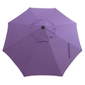 9ft Market Patio Umbrella Canopy - 8 Ribs Canopy Replacement - UV Protective UPF 50+ and Fade Resistant Patio Canopy - Wind Vent Replacement Canopy Cover (Canopy Only) (Purple) - color: Purple