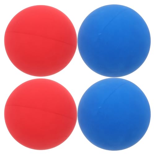 4pcs Outdoor Paddle Ball - 2.36 Inch Rubber Bouncing Balls for Beach Tennis and Backyard Play - High Bounce Reaction Training Accessories for Summer Pool Fun