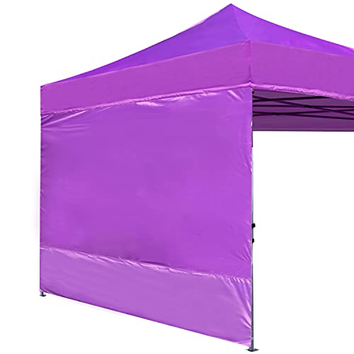 ABCCANOPY Instant Canopy SunWall 10x10 FT, 1 Pack Sidewall Only, No Frame or Top, Purple - color: Purple, size: 10x10