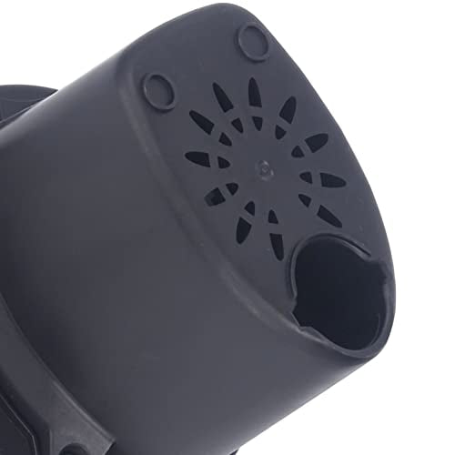 Jeanoko Electric Portable Inflator Deflator Pump with Low Noise 75W Power for Car Inflatable Bed, Boat, Sofa, 3 Nozzle Black