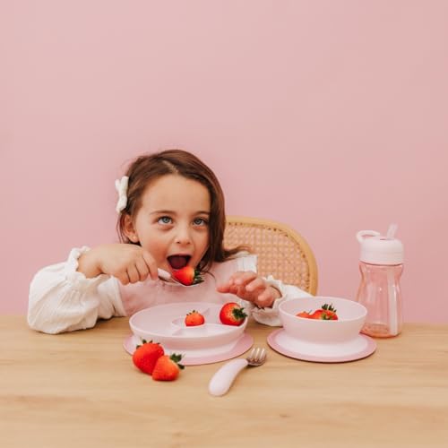OXO Tot On-The-Go Fork and Spoon Set - Blossom - color: Blossom
