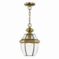 Livex Lighting 2152-01 Monterey 1-Light Outdoor Hanging Lantern, Antique Brass - color: Antique Brass