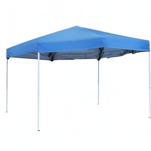 LEMY 10 x 10 FT Pop-Up Foldable Canopy Tent Pre-Assembled Adjustable Lightweight Heights Instant Waterproof Shelter with Wheeled Carry Bag (Blue) - color: Blue