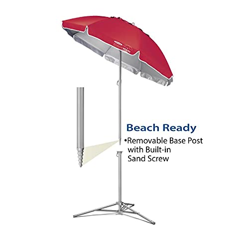 Wondershade Ultimate Portable Sun Shade Umbrella – Lightweight Adjustable Outdoor Patio & Beach Umbrella with Tripod Base (Navy) - color: Navy