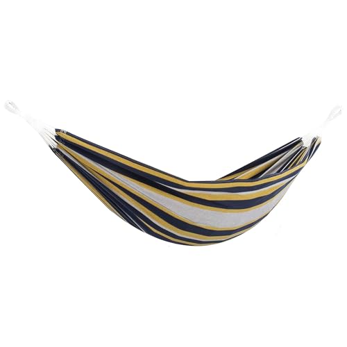 Vivere Brazilian Style Double Cotton Hammock with Polyester End Strings, 450 lb Weight Capacity (Serenity) - color: Serenity