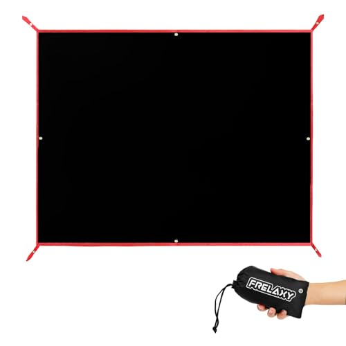 Frelaxy Tent Footprint, Waterproof Camping Tarp, Durable Tent Floor to Elevate Your Camping, Hiking, Backpacking, Hammock, Beach Experience - color: Black, size: 2-3 Person—71'' x 80''
