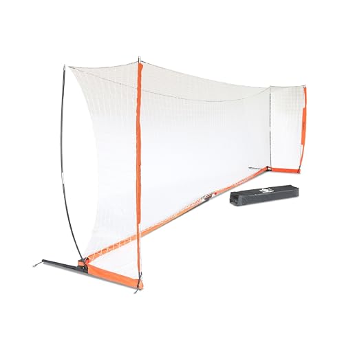 Bownet Portable Folding Soccer Goal – Pop Up Backyard & Training Soccer Net for Indoor or Outdoor – Easy Setup with Carry Bag - size: 8 x 24 Feet