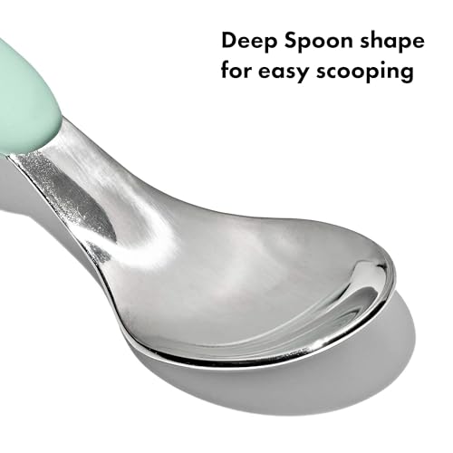OXO Tot On-The-Go Fork and Spoon Set - Opal - color: Opal