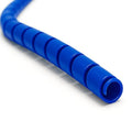 Electriduct 3/4 Inch Heavy Duty Spiral Wrap HDPE Flexible Plastic Cable Sleeve Hose Protector 25 Feet - Blue - color: Blue, size: 0.75 in - 25 ft