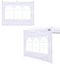 SCOCANOPY SideWall with Window for 10x10 Canopy Frame, 2 Pcs Sunwalls Only,White - color: White, size: 10X10
