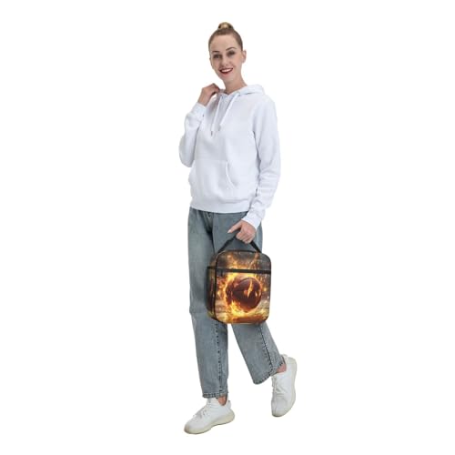 Basketball Lunch Box Insulated Lunch Bag for kids Girls Boys Women,Reusable Lunch Box Containers for Women Men,Durable Cooler Tote Bag Lunchbox for Office/School/Picnic - color: Basketball02
