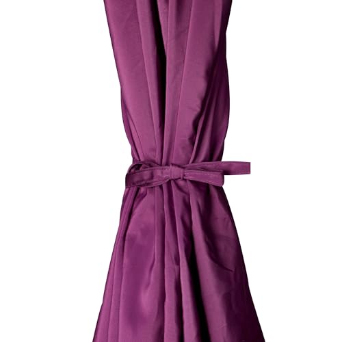 Blissun 9' Outdoor Patio Umbrella, Outdoor Table Umbrella, Yard Umbrella, Market Umbrella with 8 Sturdy Ribs, Push Button Tilt and Crank - color: Dark Magenta