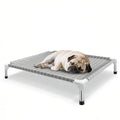 Elevated Dog Bed Pet Cot - Dog Cots Beds for Medium Dogs | Detachable Raised Cat Dog Pet Bed for Medium Dogs - size: Medium-Open